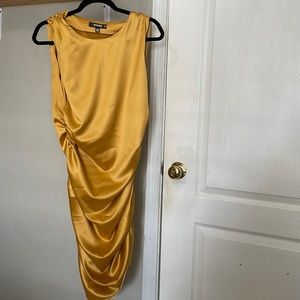 Mustard colored dress, size US 10 from missguided